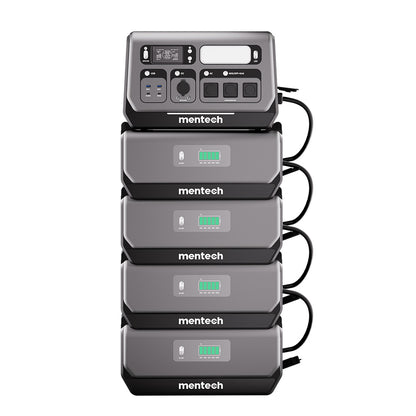 Mentech BP2400 All-in-one Balcony Power Station with Battery Packs