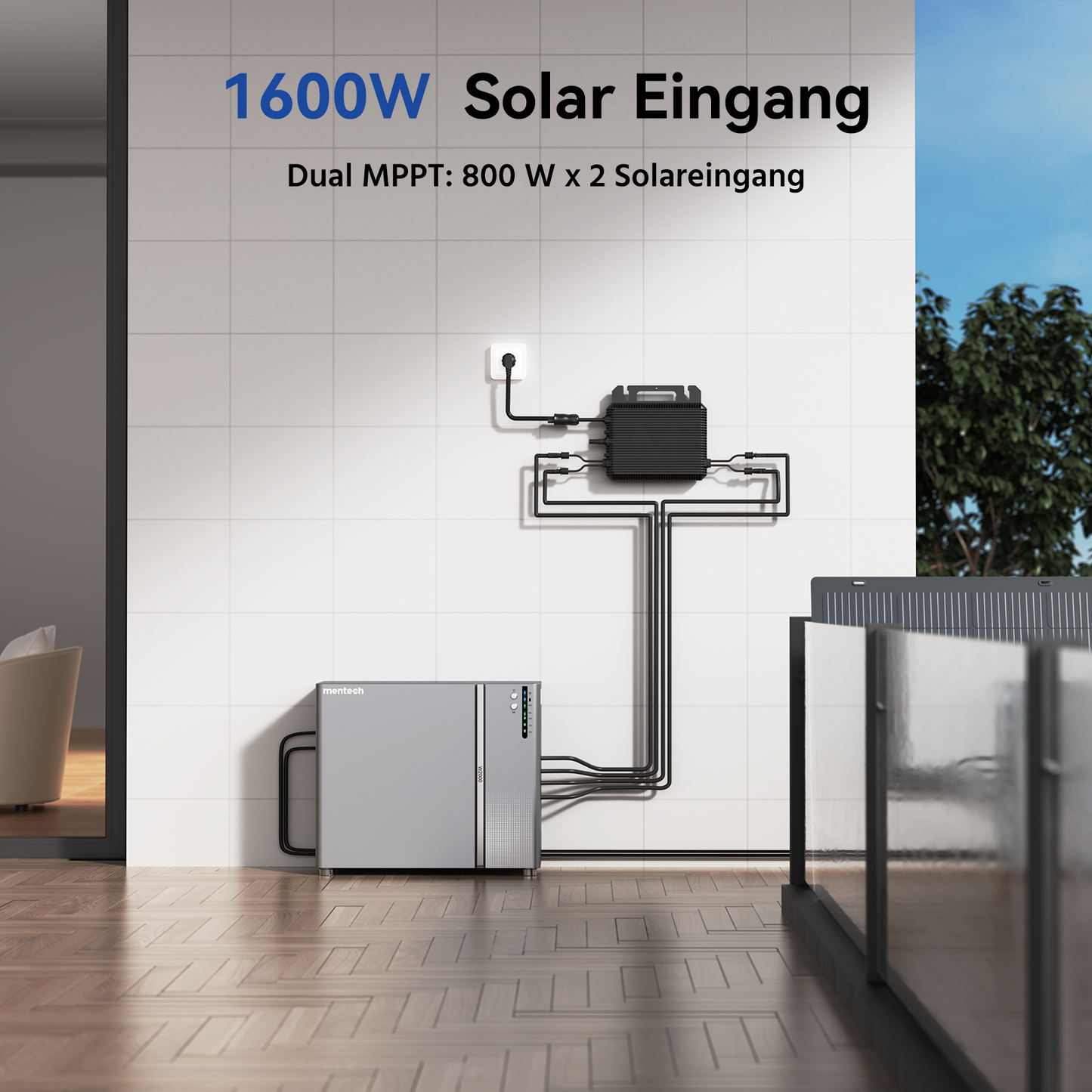 Mentech W2000 balcony Power Station